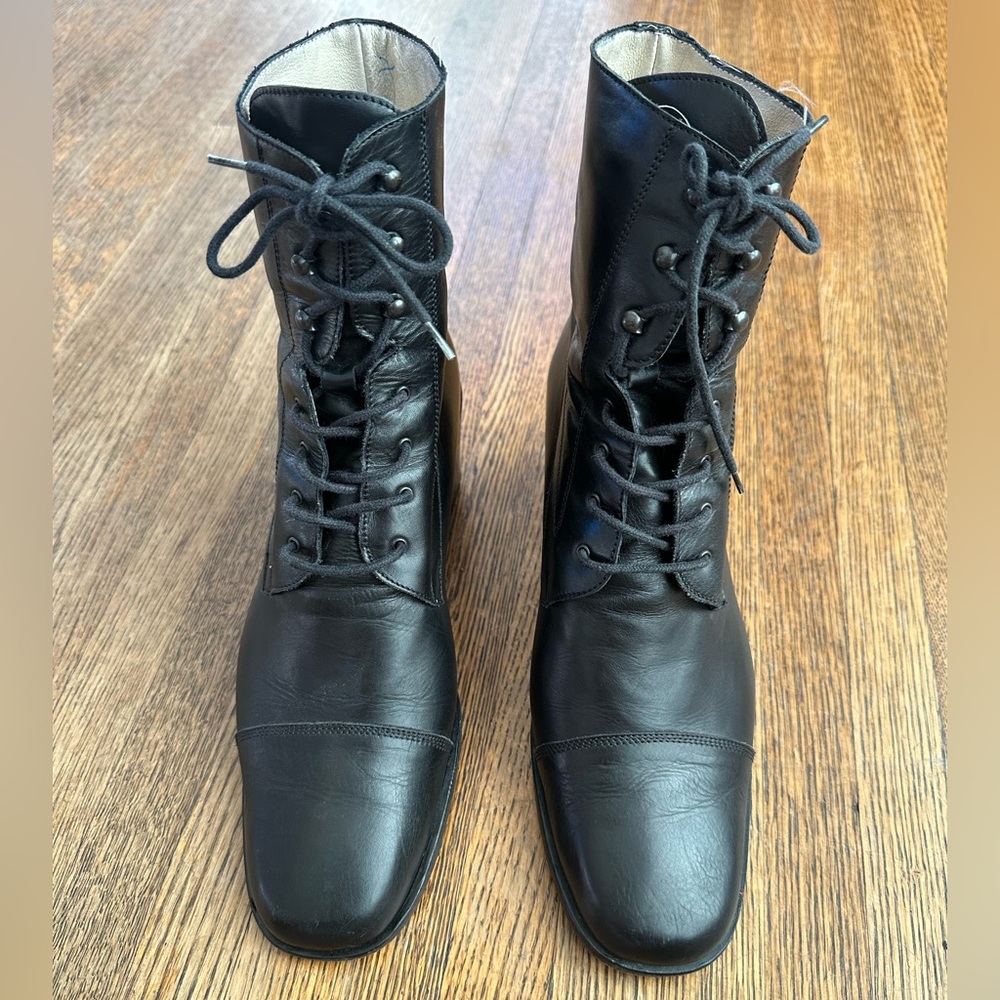 Bally Leather Lace-up Boots Size 10.5